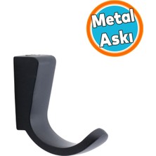 Nzb Dolap Askılık Askılığı Duvar Vestiyer Banyo Mutfak Kıyafet Asma Kulp Çanta Elbise Askısı Siyah