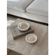 So Home Dekoratif Tabak 2'li Set Beyaz