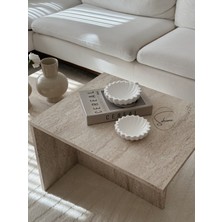 So Home Dekoratif Tabak 2'li Set Beyaz