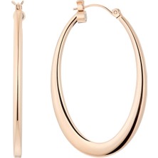 Zamansız Roze Altın Tonlarında Büyük Manyetik Kreoller