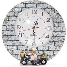 Aşçı Tasarımlı Polyester Duvar Saati Model 1