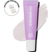 Cream Co. 3in1 Lip Balm 401 | Nemlendirici Parlatıcı Dudak Bakım | Şeffaf | Hyaluronik Asit Seramid