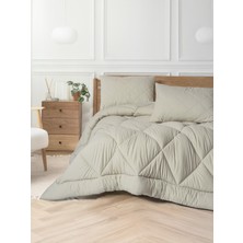 Cotton Box Softwash Çift Kişilik Yorgan Seti Taş 160X200 Lastikli Çarşaf