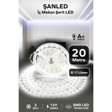 ŞANLED 3 Çipli Iç Mekan Şerit Led Tüm Mekanlar-(Trafosuz) 5,10,20,30,40,50,100m