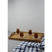 Akasya Tepsi - Açılır Kapanır Ayaklı Tepsi - 50X30 cm