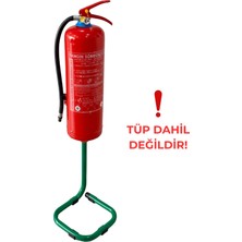 Bilgeden Ayaklı Lüks Modern Tüp Sehpası 5 kg ve 6 kg & 12 kg Yangın Tüpü ve Yangın Söndürme Cihazı Için Sadece Sehpa