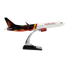 Zekupp Boeing 737-800 1/100 Ölçek Welcome To Hell Tasarımlı Maket Uçak  (UCK0210)