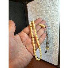 Anemore Collection Sevgiliye Özel Hediye Beyrut Monomer Tesbih 7MMX10MM Sarı Renkli H-1289.