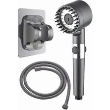 Şen Siyah Masajlı Silikonlu Duş Seti