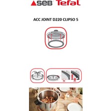 Tefal Düdüklü Tencere Acticook-Nutricook-Precision Lastik 4,5 - 6 Lt TENCERE İÇ ÇAPI 22 CM  X1010004