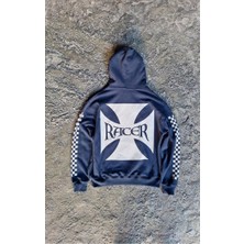 Racer Kapüşonlu Sweatshirt