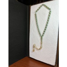 Anemore Collection Sevgiliye Özel Hediye Ateş Kehribar Tesbih 7mm x 11 Kapsül Kesim Şeffaf H-1252.