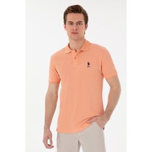 U.S. Polo Assn. Erkek Slim Fit Polo Yaka Somon Basic Tişört 50298041-VR047