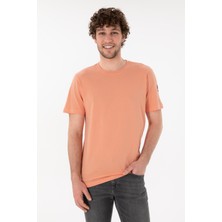 U.S. Polo Assn. Erkek Regular Fit Bisiklet Yaka Somon Basic Tişört 50305985-VR047