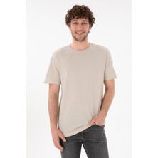 U.S. Polo Assn. Erkek Regular Fit Bisiklet Yaka Taş Basic Tişört 50305985-VR049