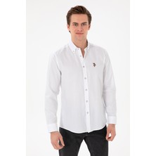 U.S. Polo Assn. Erkek Beyaz Gömlek Basic 50297981-VR013