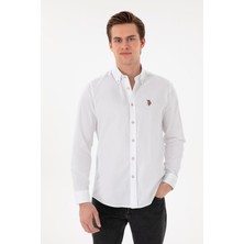 U.S. Polo Assn. Erkek Beyaz Gömlek Basic 50297981-VR013