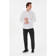U.S. Polo Assn. Erkek Beyaz Gömlek Basic 50297981-VR013