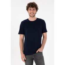 U.S. Polo Assn. Erkek Regular Fit Bisiklet Yaka Lacivert Basic Tişört 50305985-VR033