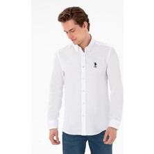 U.s. Polo Assn. Erkek Beyaz Gömlek Basic 50298009-VR013