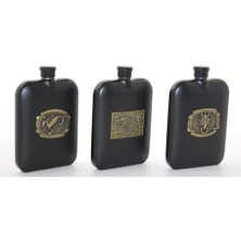 Acornbella Paslanmaz Çelik Kabartmalı Tekli 6 Oz Matara