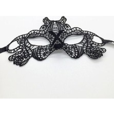 Siyah Dantel Işlemeli Balo Maskesi 11 No