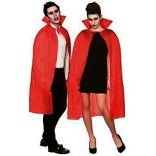 Acornbella Kırmızı Renk Yakalı Pelerin 120 cm