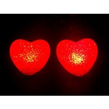 Acornbella Led Işıklı Kırmızı Kalp Gece Lambası