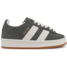 Cool Ravanta Gri Bağlı Kalın Taban Sneaker Genç Spor Ayakkabı