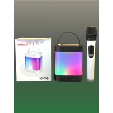 Fırsattan Z9 Karaoke Hoparlör Taşınabilir Bluetooth Hoparlör Mikrofon Seti Sd,usb,radyo Rgb Işıklı Ses Bombası