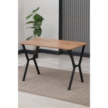 Lumodi Mobilya Elma Modeli Sabit Ceviz Masa  110 x 70  cm