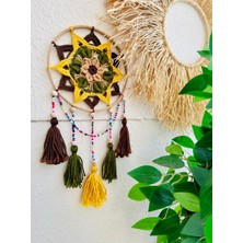 Makromenis Nazarlık Düşkapanı Nazar Boncuğu Rüya Tutucu Kapı Süsü Duvar Süsü Dreamcatcher Mandala