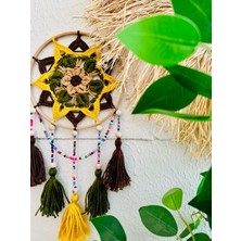 Makromenis Nazarlık Düşkapanı Nazar Boncuğu Rüya Tutucu Kapı Süsü Duvar Süsü Dreamcatcher Mandala