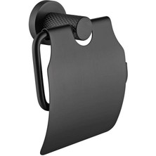 Fontana Kapaklı Tuvalet Kagıtlıgı FJ-20503 (Mat Siyah)