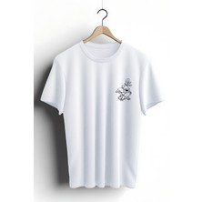 Zestia T-Shirt,Thumper Bambi Tasarım Baskılı,Regular,  Pamuk,Beyaz T-Shirt No:553
