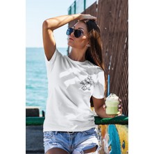 Zestia T-Shirt,Thumper Bambi Tasarım Baskılı,Regular,  Pamuk,Beyaz T-Shirt No:553