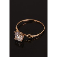 Çelikoğlu Kuyumculuk 14 Ayar Altın Tek Taş Yüzük 1,18 gr