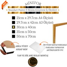 mixefor Poster  Resim Evrak Diplpma Çerçevesi Renk Altın Ön Yüzeyinde Kırılmaz  Pleksi Arka Destek Ahşap Mdf