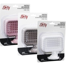 FinDit Vantuzlu Katı Sabunluk Dikdörtgen - Izgaralı