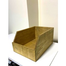 Limon Dekor Ahşap 45LIK Plak Sandığı - Organizer Kutu - Wooden 45 Record Box