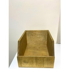 Limon Dekor Ahşap 45LIK Plak Sandığı - Organizer Kutu - Wooden 45 Record Box