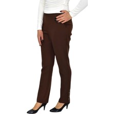 Kadın Paça Puntalı Beli Lastikli Kumaş Pantolon BGL-ST04323