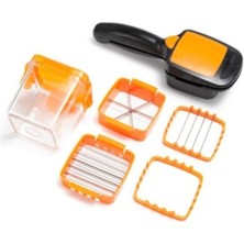 Ozcmax Quick 5 In 1 Büyük Hazneli Pratik Hızlı Meyve Sebze Doğrayıcı Rende