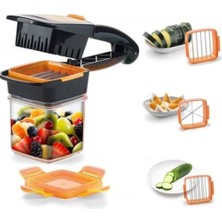 Ozcmax Quick 5 In 1 Büyük Hazneli Pratik Hızlı Meyve Sebze Doğrayıcı Rende