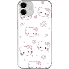 Dali Design iPhone 12 Mini Uyumlu Şeffaf Kılıf Hello Kitty Tasarımlı