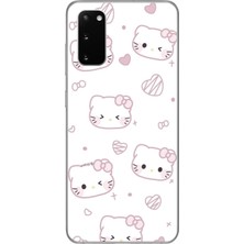 Dali Design Samsung Galaxy S20+ Uyumlu Şeffaf Kılıf Hello Kitty Tasarımlı
