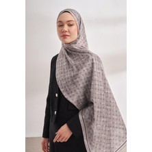 Armanda Vual Monogram Desen Şal 3361-AÇIK Gri