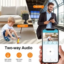 Ventus 3036 4g Mini Akıllı Kamera Sesli Gece Görüş İnsan Algılama Dahili Batarya O-Kam Pro Türkçe App