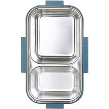 Hane216 2 Bölmeli Paslanmaz Çelik Yemek Kabı  Beslenme Kabi Saklama Kabı Lunch Box Renkli