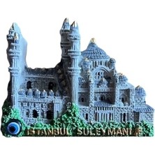 Karaduman Polyester Istanbul Süleymaniye Cami ve Istanbul Temalı Buzdolabı Magneti
